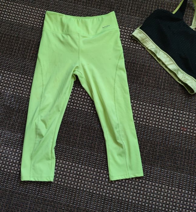 Komplet sportowy do ćwiczeń legginsy i biustonosz Lefties r. S