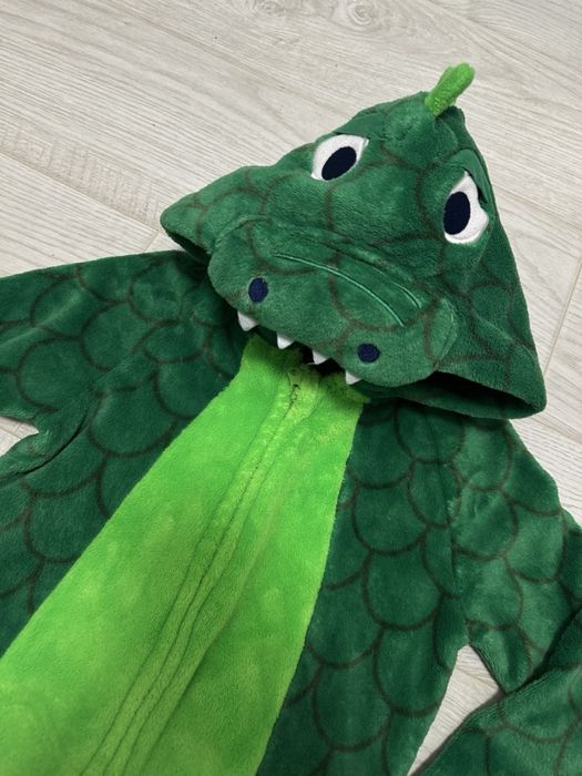 Піжама/Кігурумі дракон. Махрова на блискавці