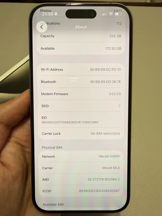 iPhone 15 Pro 256 GB Natural Titanium