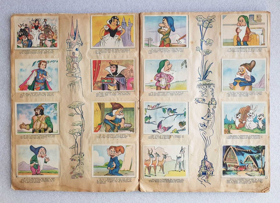 Antiga Caderneta Completa "BRANCA de NEVE" ~ 240 cromos ~ 1952 ~ RARA