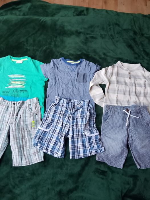 Spodenki, koszulki chłopięce 116 Zara. Jak nowe, coccodrillo