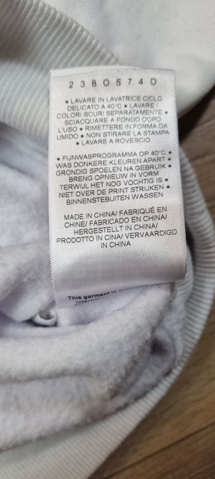 Bluza damska Ellesse, biała, logo, bez kaptura, crewneck