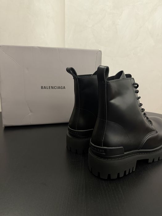 Balenciaga Strike Leather 005 ботинки черевики