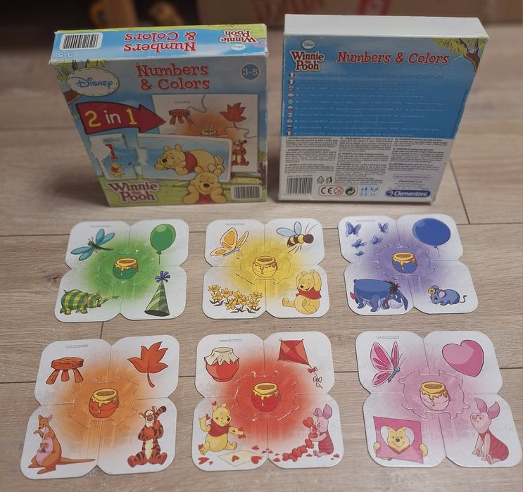 Puzzle edukacyjne Kubuś Puchatek nauka kolorów Disney
