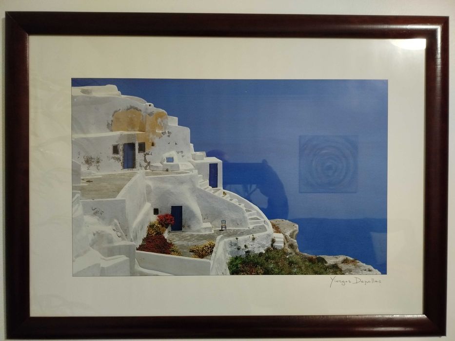 Quadro com imagem da Grécia