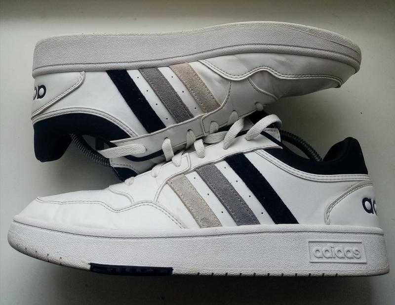 Оригінал. 29 см. кросівки чоловічі adidas hoops 3.0 low white ig7914