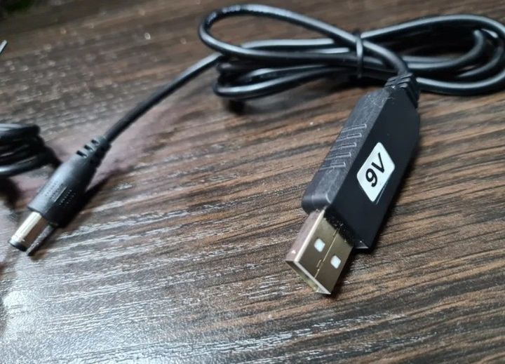 Продається USB-кабель для підвищення напруги до 9В DC для роутера