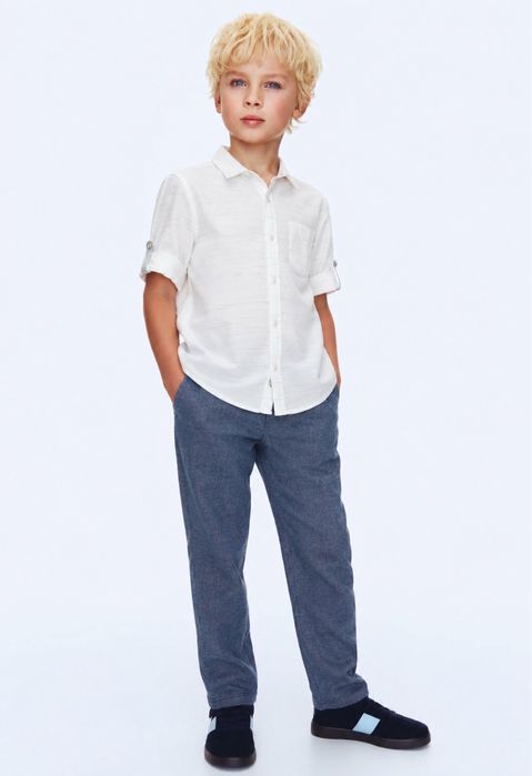Красиві світлі брючки і сорочки H&M 134