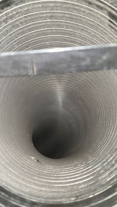 Tubo inox novo, flexível de 3m com diâmetro 200mm e 5m de diâmetro 110