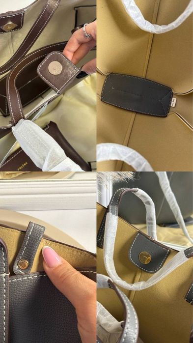 Сумка Polene Cyme mini+ косметичка . Шопер полен