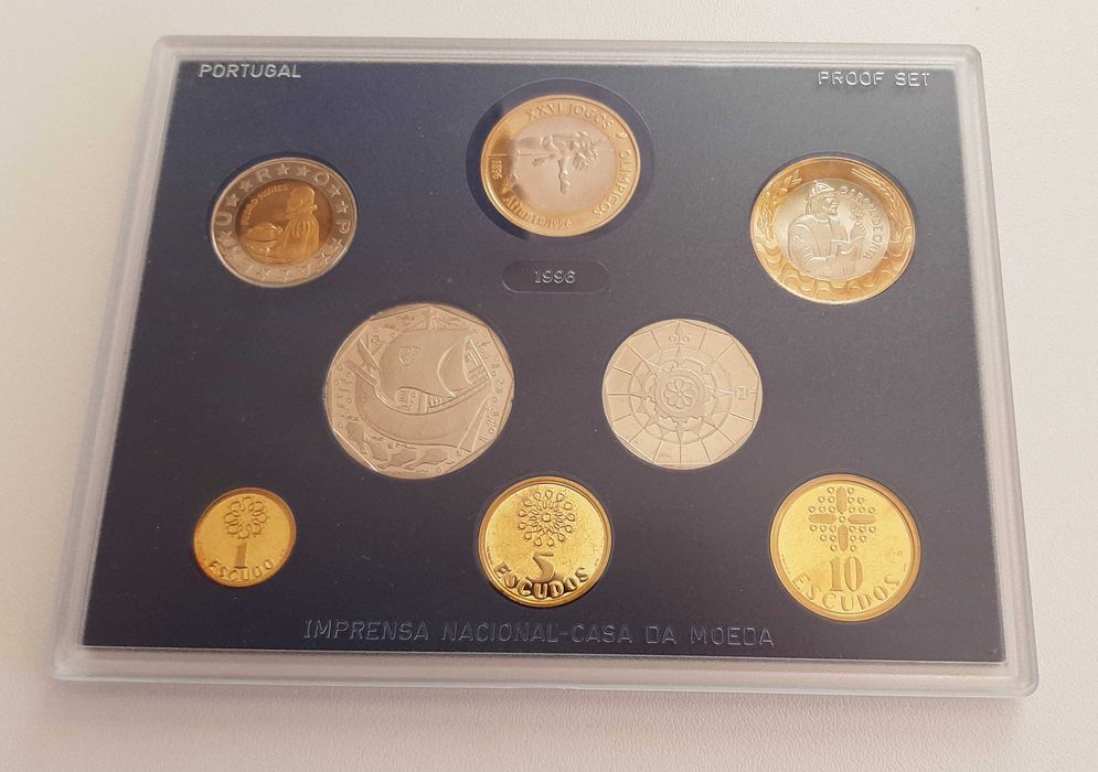 Séries Moedas correntes 1995 e 1996 (PROOF)