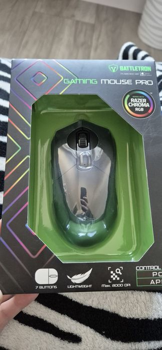 Mysz gamingowa BATTLETRON Gaming Mouse Pro RGB 8000 DPI - NOWA