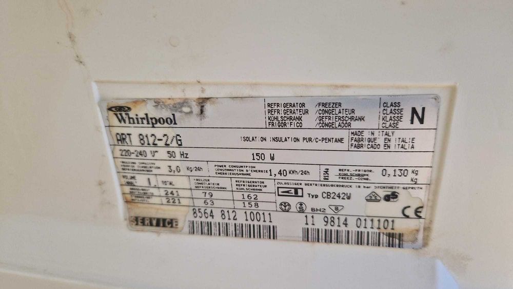 lodówka whirlpool na działkę do grażu