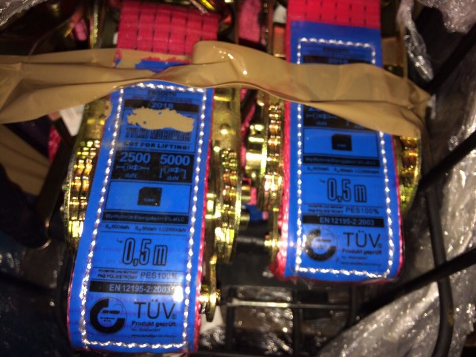 Ремни стяжные с трещёткой