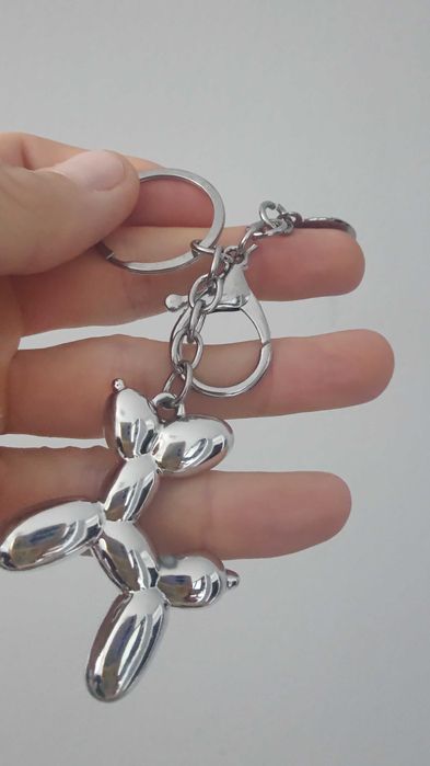 Новый Подарочный Брелок "Bubble Dog" Серебристый