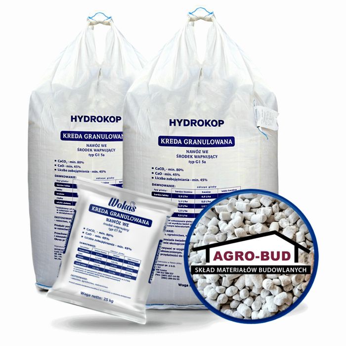 Wapno Kreda Nawozowa Wokas Hydrokop Big Bag 500kg