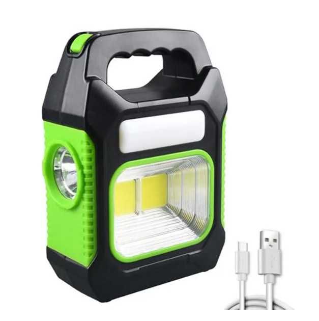 Фонарь кемпинговый аккумуляторный  с солнечной панелью