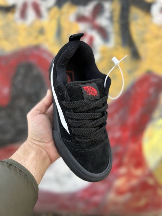 Жіночі кеди, женские кроссовки Vans KNU skool black white