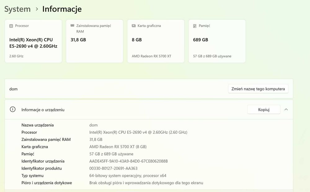 Sprzedam wydajny komputer PC – Idealny do pracy i rozrywki