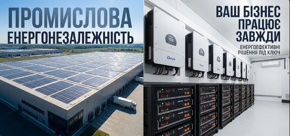 Енергонезалежність бізнесу: СЕС для складу та виробництва•Окупність 3р