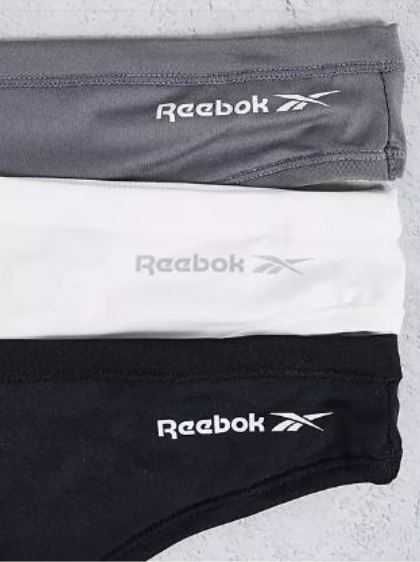 Reebok Thong Agatha Womens 3 Pack rozmiar L Stringi damskie 3 kolory