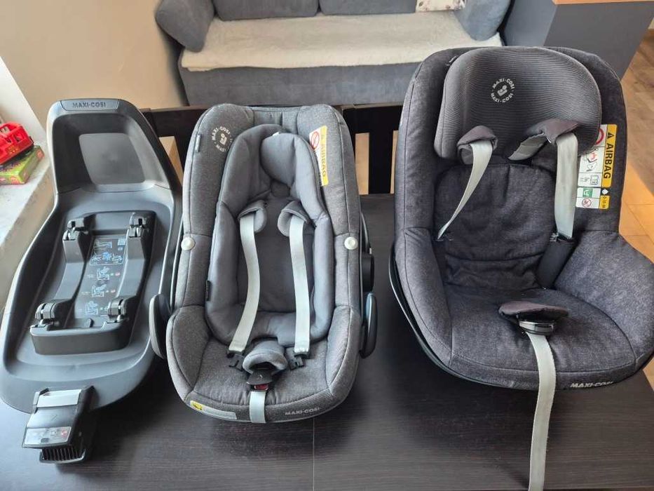 Zestaw: Maxi Cosi PEBBLE PLUS + Maxi Cosi 2 WAY PEARL + baza 2 WAY FIX