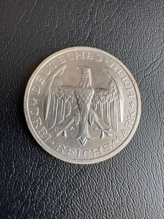 Cрібна монета 3 рейхсмарки 1927 рік
