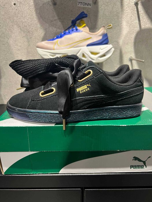 Кросівки Puma Suede Heart Satin Wn's "Puma Black" — EUR 38 (24 см), Нові