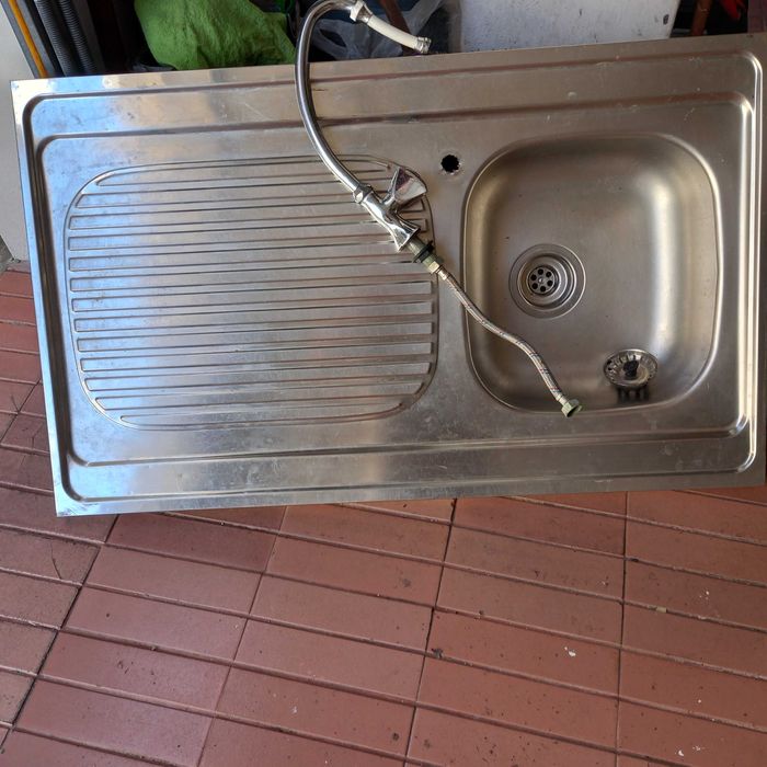bancada inox lava loiça