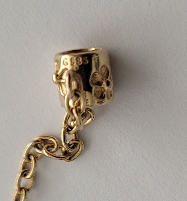 Złoty łańcuszek zabezpieczający Pandora oryginalny