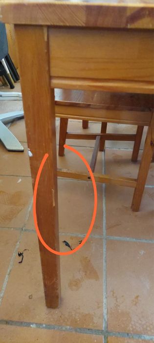 Conjunto de mesa e cadeiras