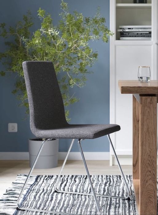 Cadeiras de refeição ergonómicas cinza