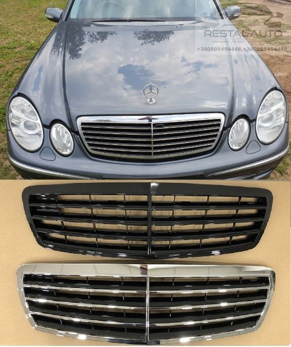 Решітка Радіатора Мercedes e w211 Решітка мерседес 02-06г 320 270 220