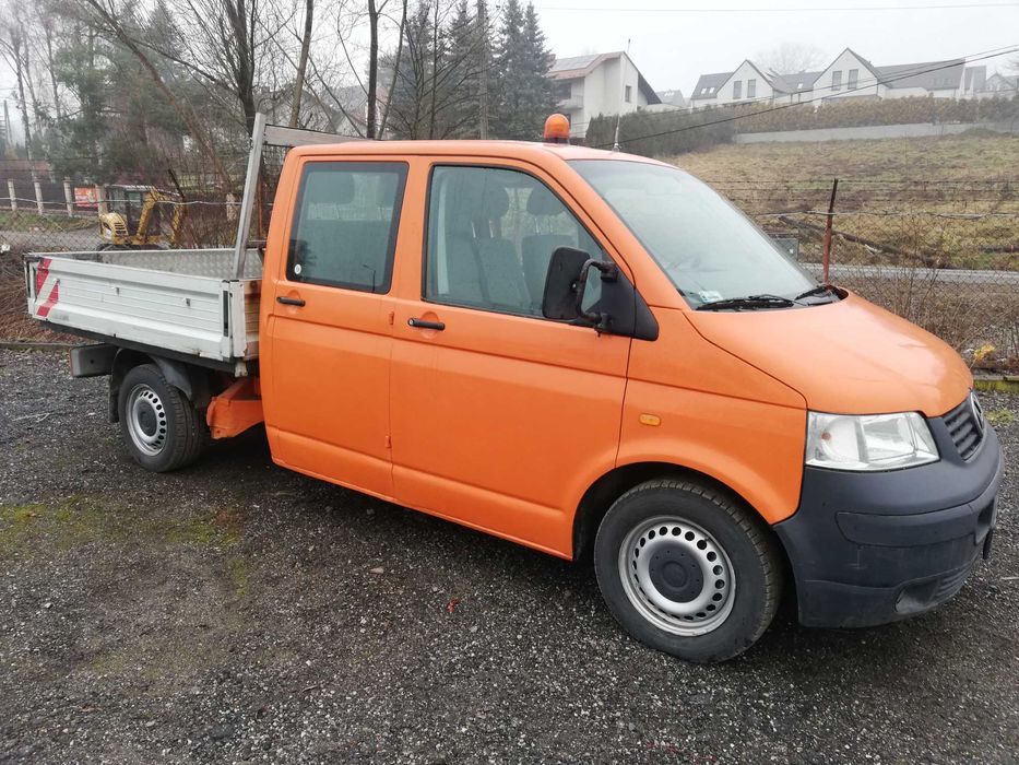 VW/T5/1.9/TDi/105KM/DOKA/Dubel/Kabina/6OSÓB/1Właś/Klimatyzacja/OKAZJA!