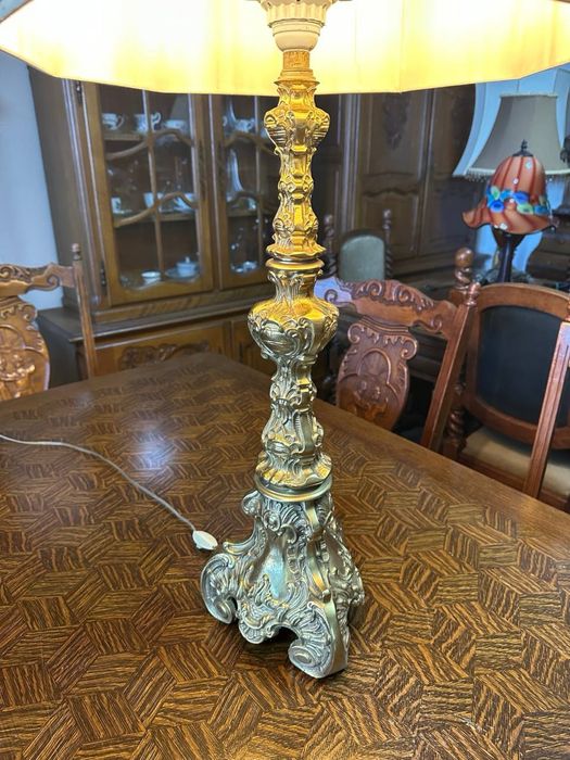 Настільна лампа світильник торшер латунь настольный б у  7588