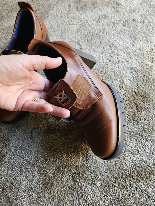 Sapatos em pele camel Dorking By Fluchos