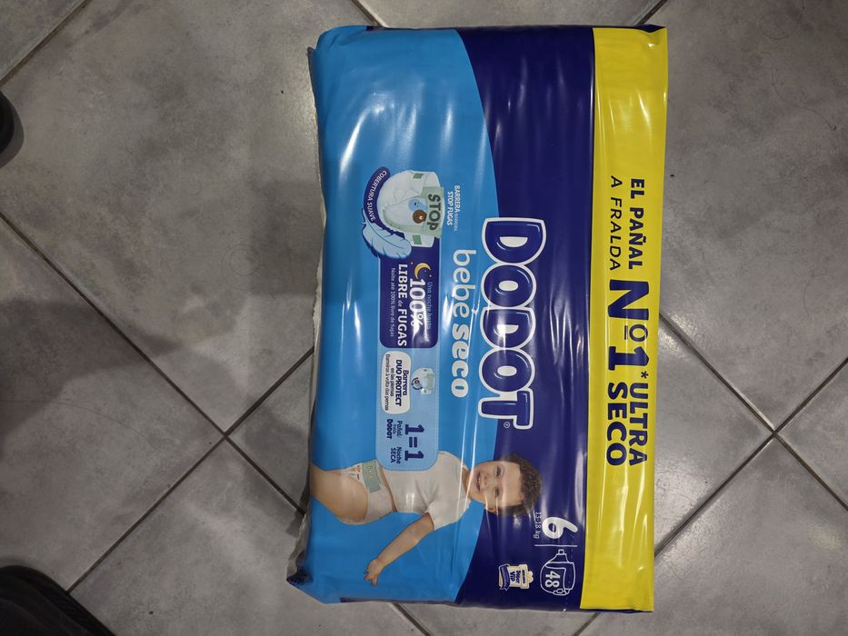 Fraldas Dodot tamanho 6