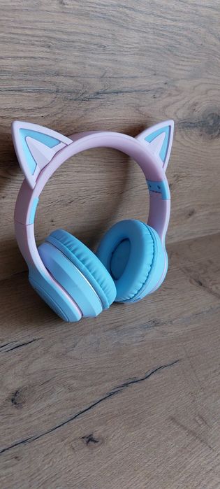 Słuchawki dziecięce RGB wejście na kartę bluetooth