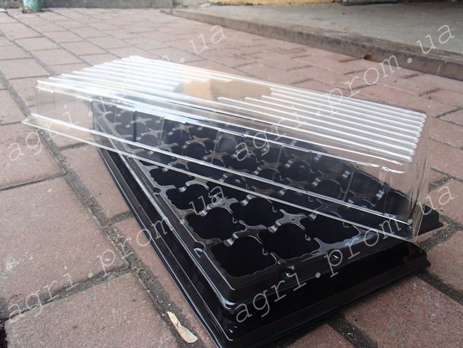 Минипарник на 50 ячеек: кассета + поддон + крышка (10комплектів): 497 ...