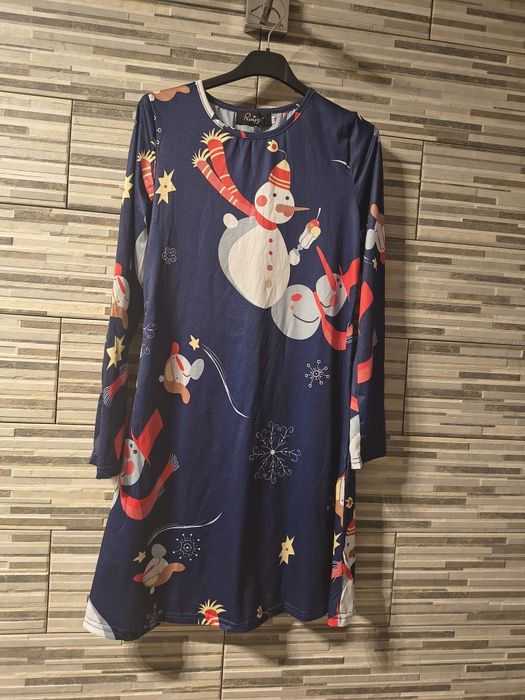 Koszula nocna świateczna r M