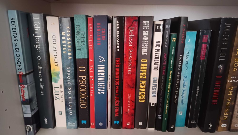 Diversos livros romance/thriller...