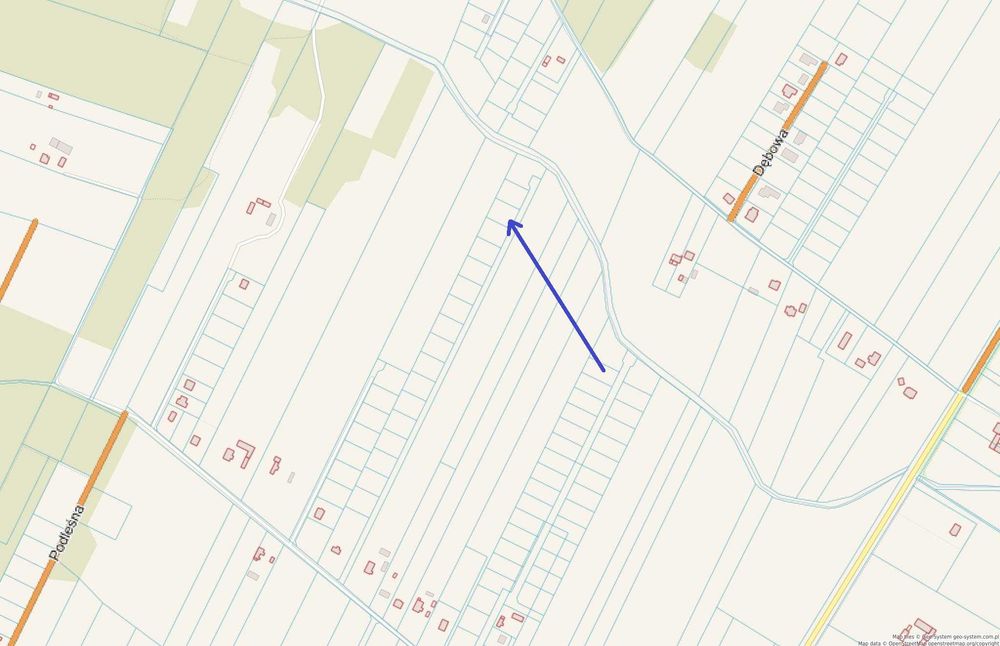 Działka budowlana 1020 m² Janów, gmina Młodzieszyn powiat sochaczewski - View 6