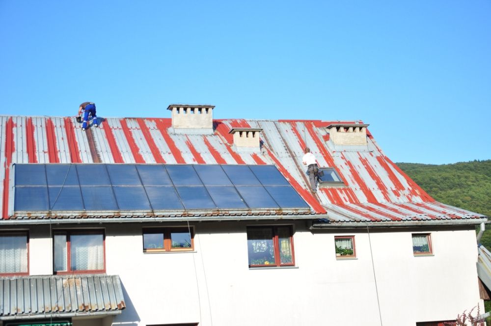 Malowanie dachów, malowanie dachu, mycie dachu, dachówki,