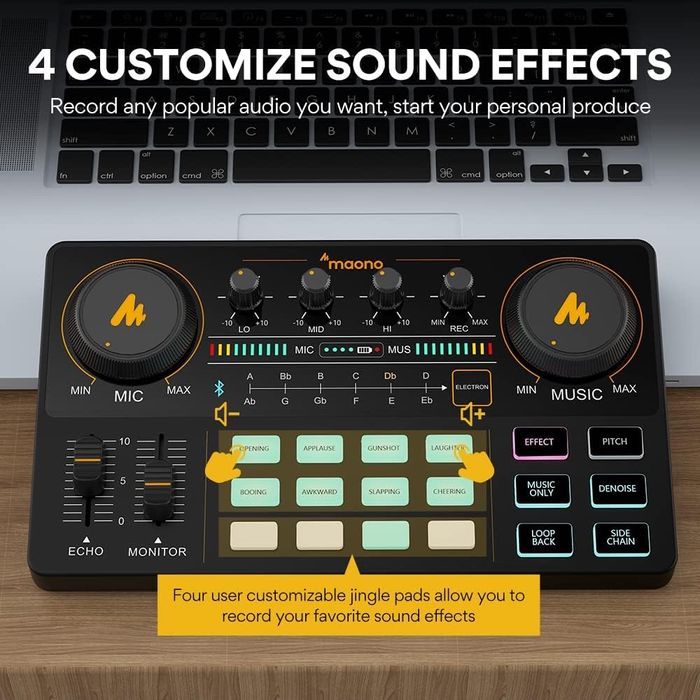 MaonoCaster Lite AU-AM200-S1 zestaw sprzętu do podcastu , mikser, mikr