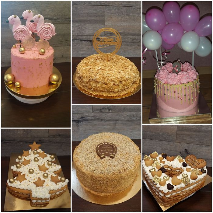 Набір коржів "Торт своїми руками'. Наполеон, медовик, бісквіт.