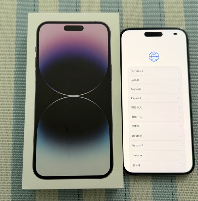 iPhone 14 Pro Max 128 GB, cor Deep Purple.