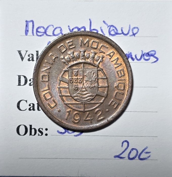 10 centavos 1942 Moçambique