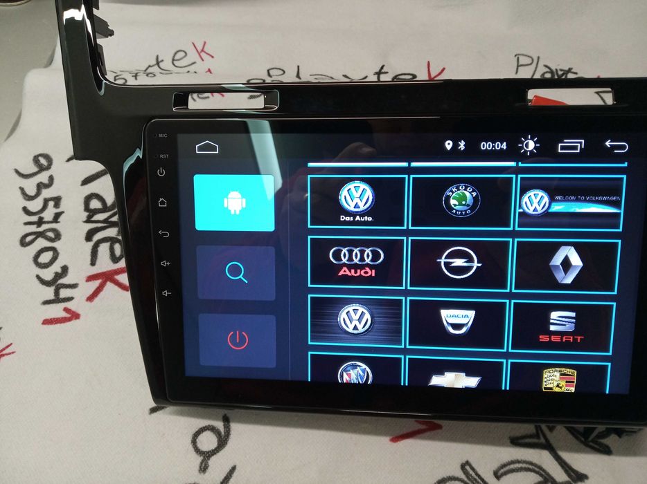 Rádio GOLF 7 - Android 13 – 2 DIN GPS WIFI Preto - Novo Garantia