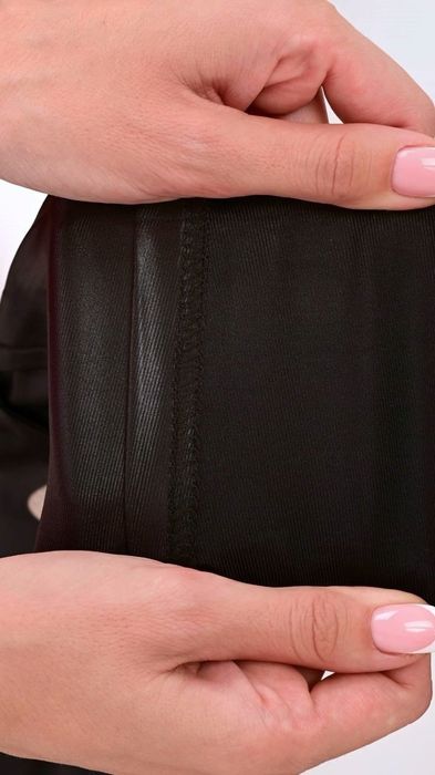 Лосины экокожа для девочки, 110-140 см