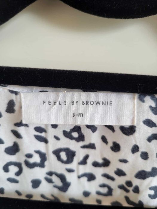 Top Leopardo Preto e Branco - BROWNIE